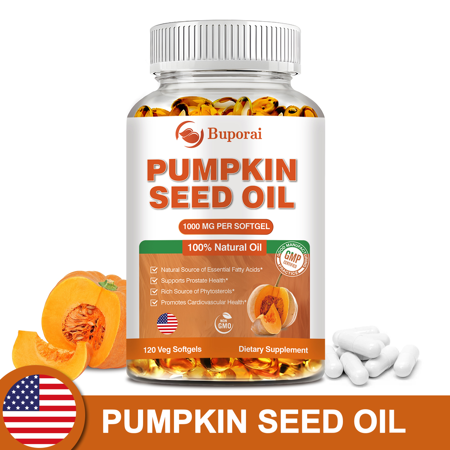 Hair Care Capsule - Pumpkin Seed Oil - Promotes Hair