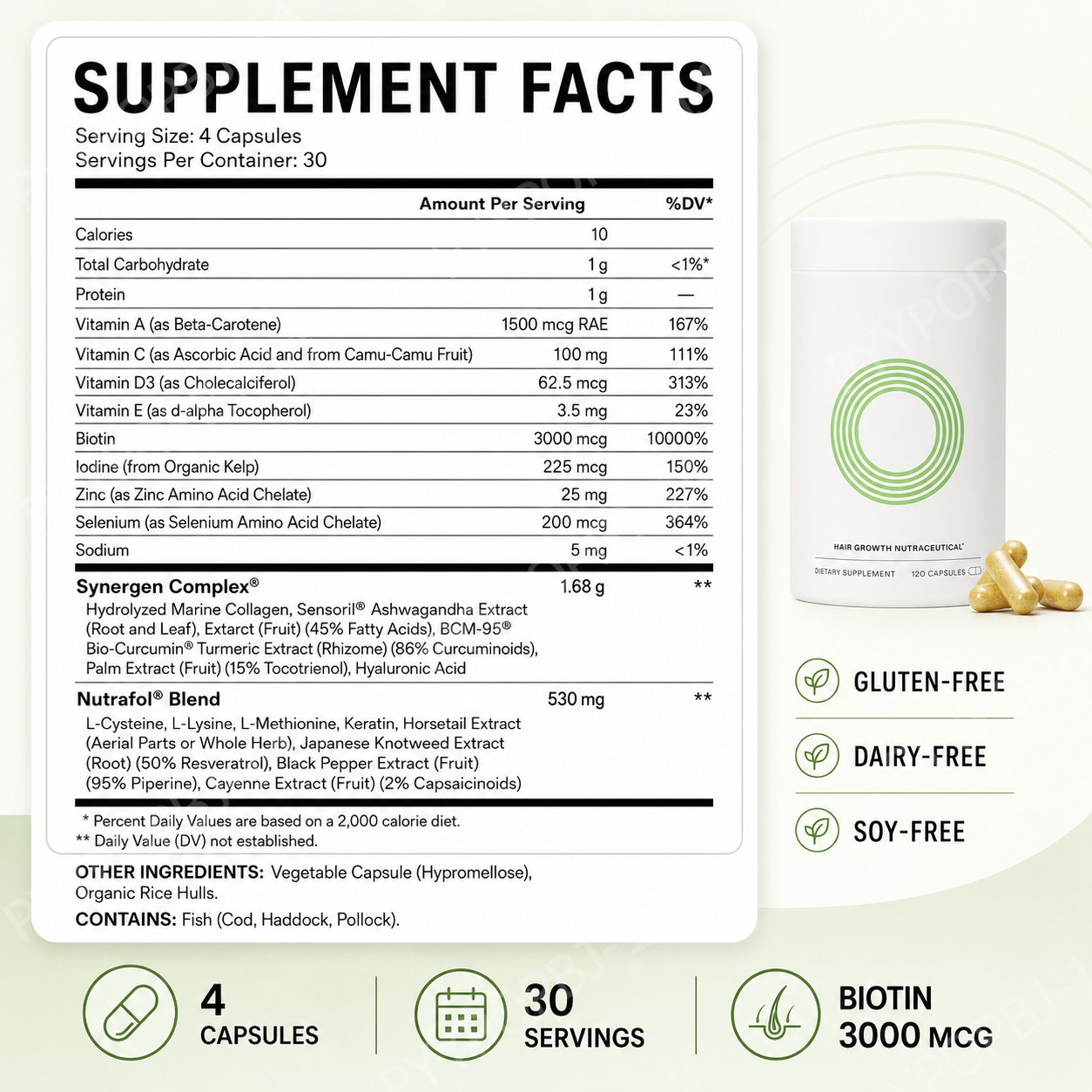 Herbal Hair Nutrition Capsules - Hair Care Capsule recensie en prijs