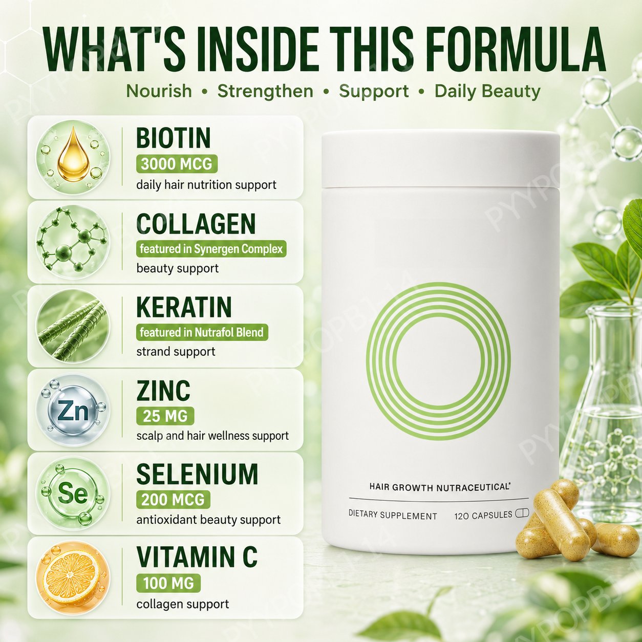 Herbal Hair Nutrition Capsules - Hair Care Capsule recensie en prijs