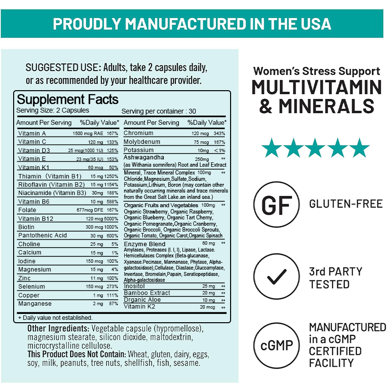 Organic Multivitamin for Women - Hair Care Capsule recensie en prijs