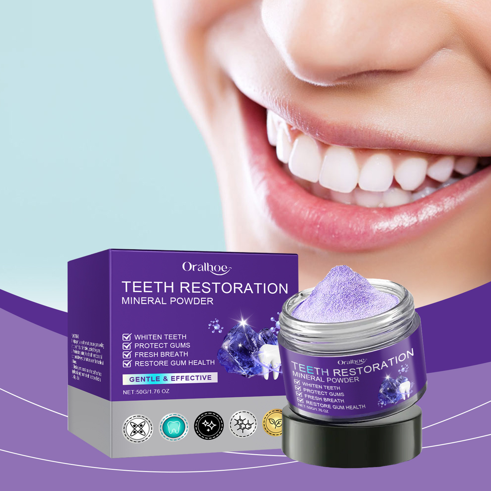 Teeth Restoration Mineral Powd - Purple Toning Shampoo recensie en prijs